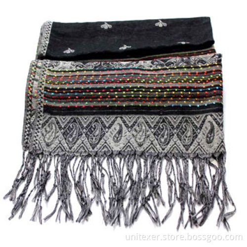 2014 Jacquard Scarf, Fashionable Design, Made of 50% Acrylic and 50% Polyester